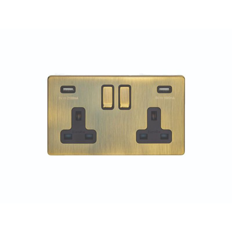 Carlisle Brass 2 Gang USB Socket