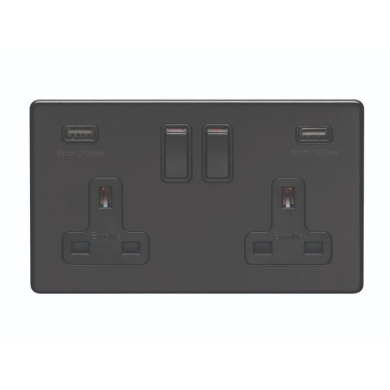 Carlisle Brass 2 Gang USB Socket