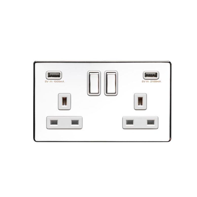 Carlisle Brass 2 Gang USB Socket