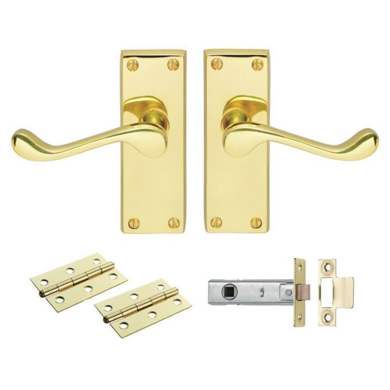 Carlisle Brass Contract Victorian Scroll Latch Pack