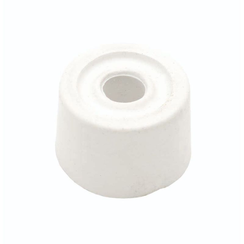 Carlisle Brass Door Stop - Round White