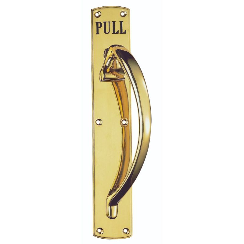 Carlisle Brass Engraved Large Pull Handle R/H