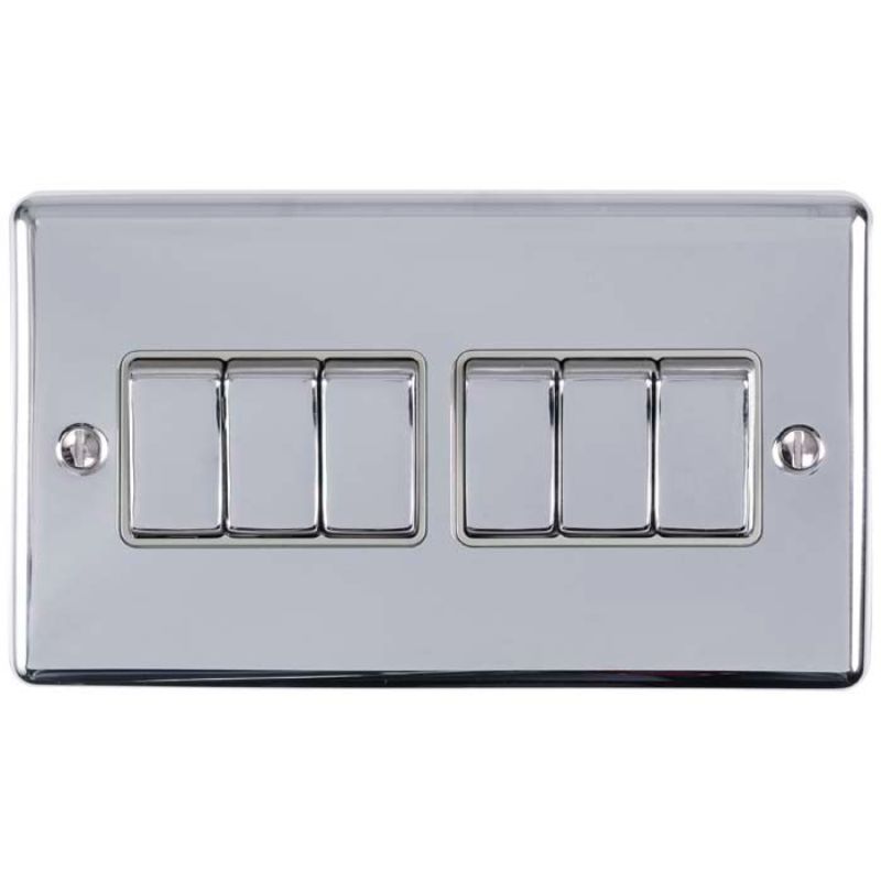 Carlisle Brass 6 Gang Switch