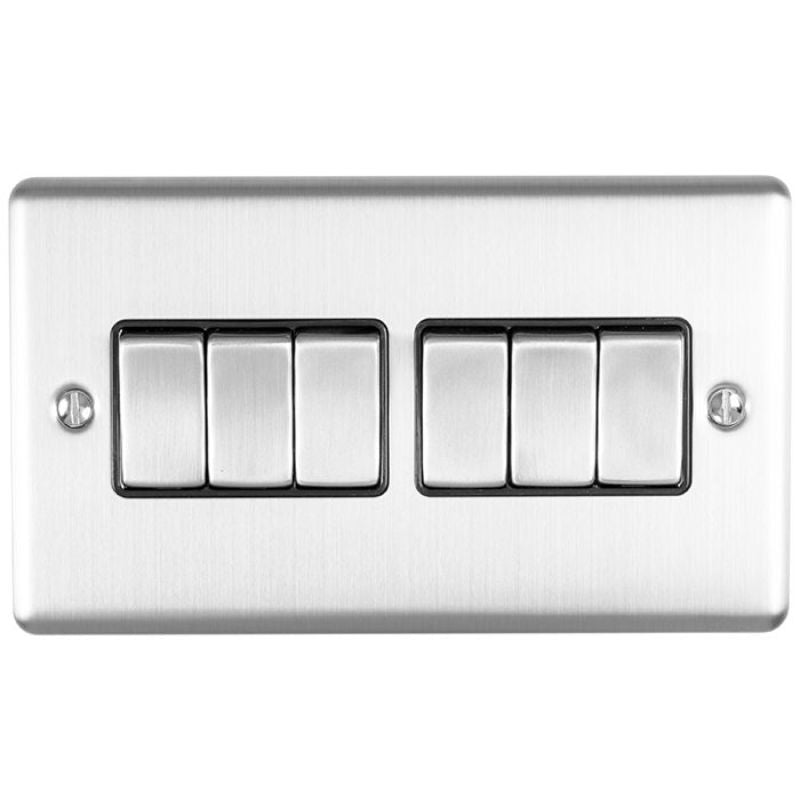 Carlisle Brass 6 Gang Switch