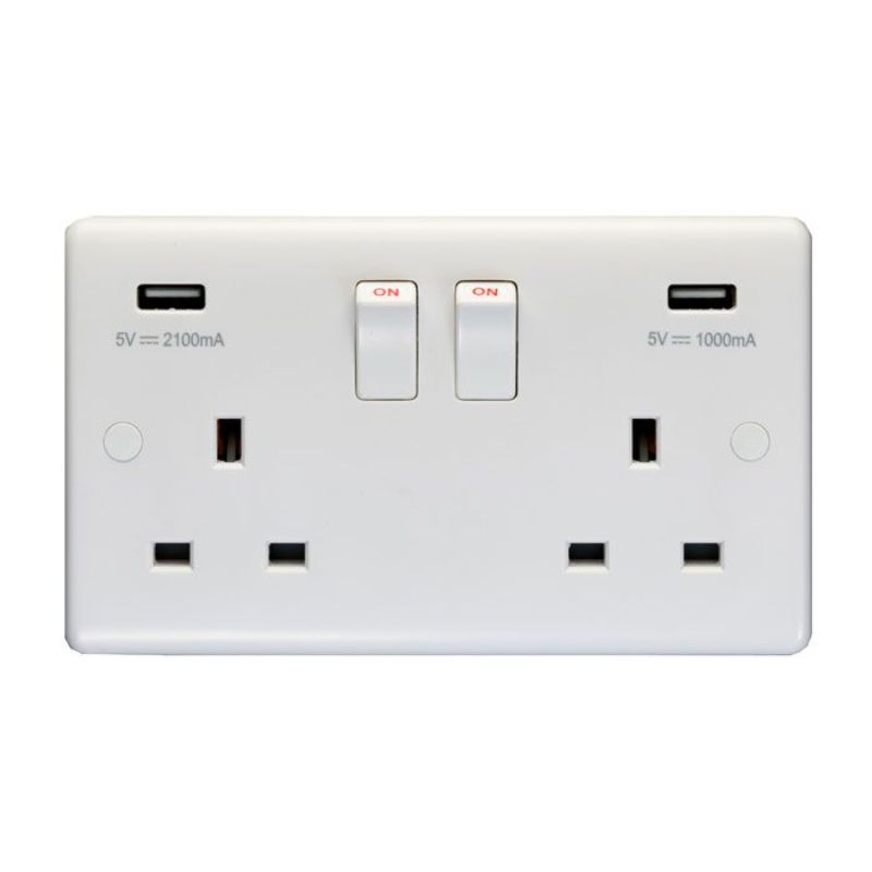 Carlisle Brass 2 Gang USB Socket