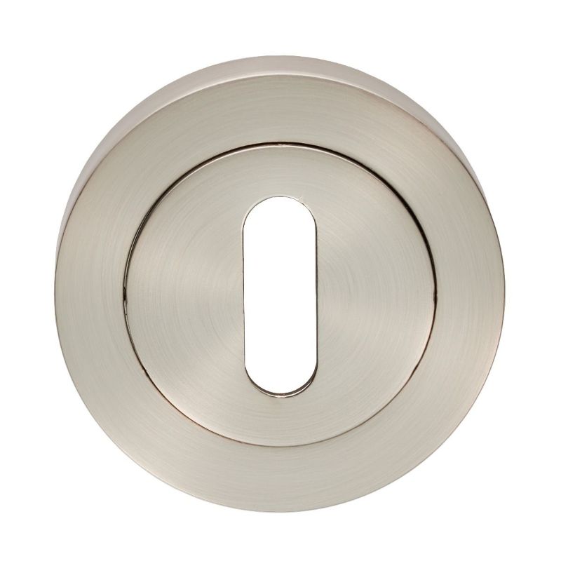 Carlisle Brass Escutcheon - Lock Profile On Concealed Fix Round Rose Satin Nickel