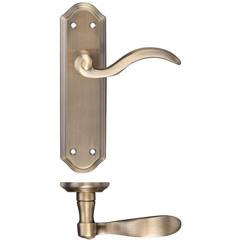 Winchester Lever Latch Furniture 180 x 48mm-Polished Brass