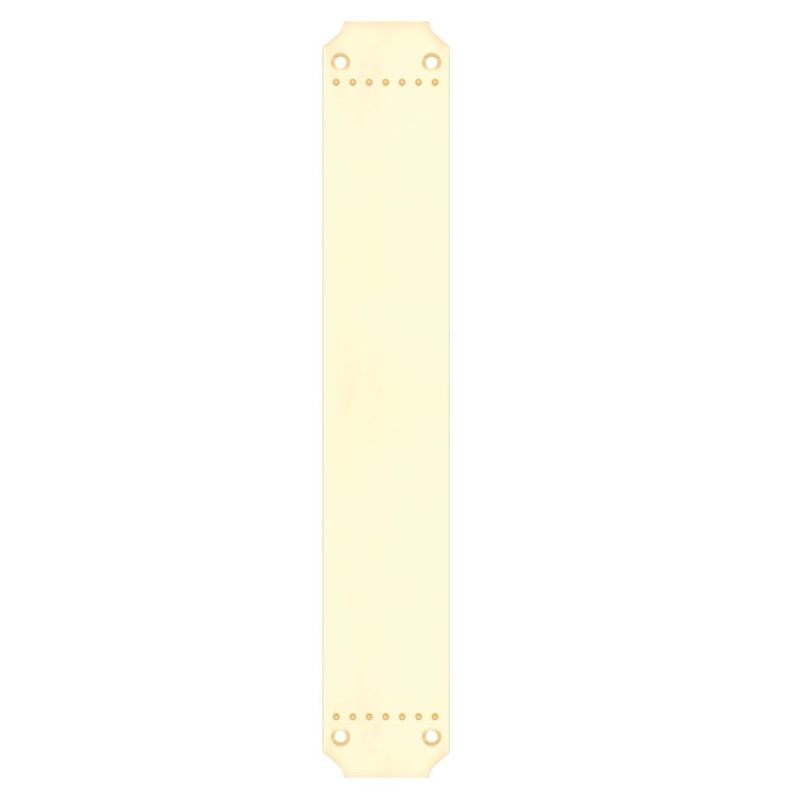 Finger Plate for FB114L and FB114R - 370 x 64mm-Polished Brass