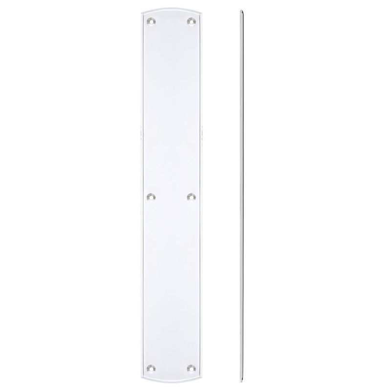 Large Finger Plate for FB118LCP and FB118RCP - 457 x 76mm -Polished Chrome