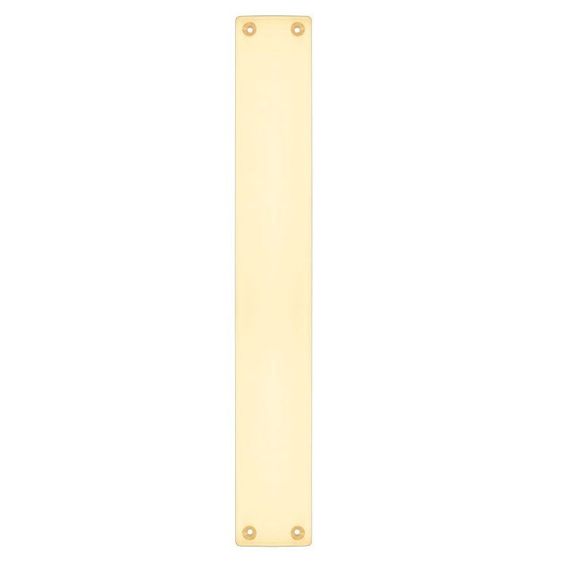 Finger Plate for FB112B - 425 x 60mm-Polished Brass