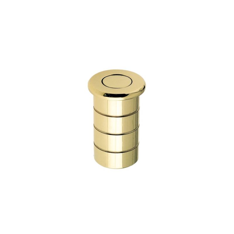 Dust Socket for Flush Bolts - Concrete 20mm dia. x 25mm-Polished Brass