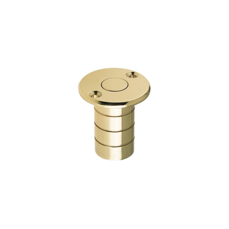 Dust Socket for Flush Bolts - Wood 20mm dia. x 38mm-Polished Brass