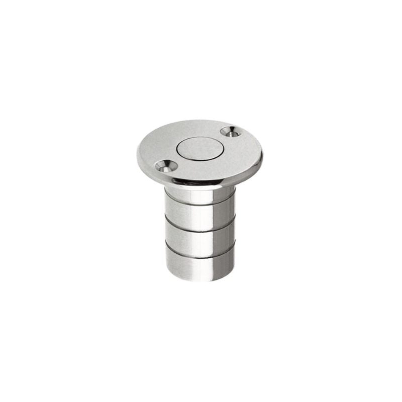 Dust Socket for Flush Bolts - Wood 20mm dia. x 38mm-Polished Chrome