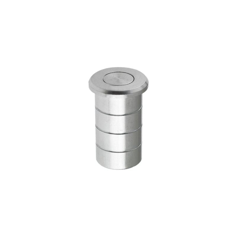 Dust Socket for Flush Bolts - Concrete 20mm dia. x 25mm-Satin Chrome