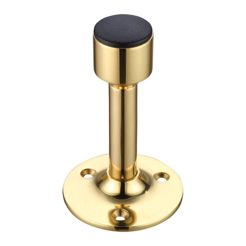 Projection Door Stop-Polished Brass