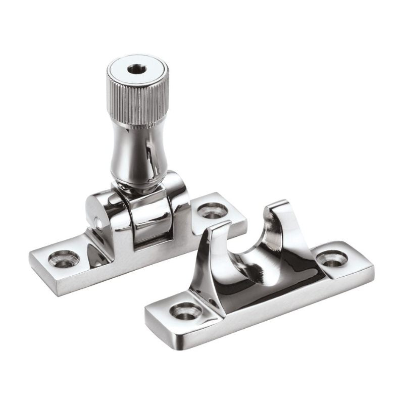 Brighton Pattern Sash Fastener - Locking Version c/w key-Polished Chrome