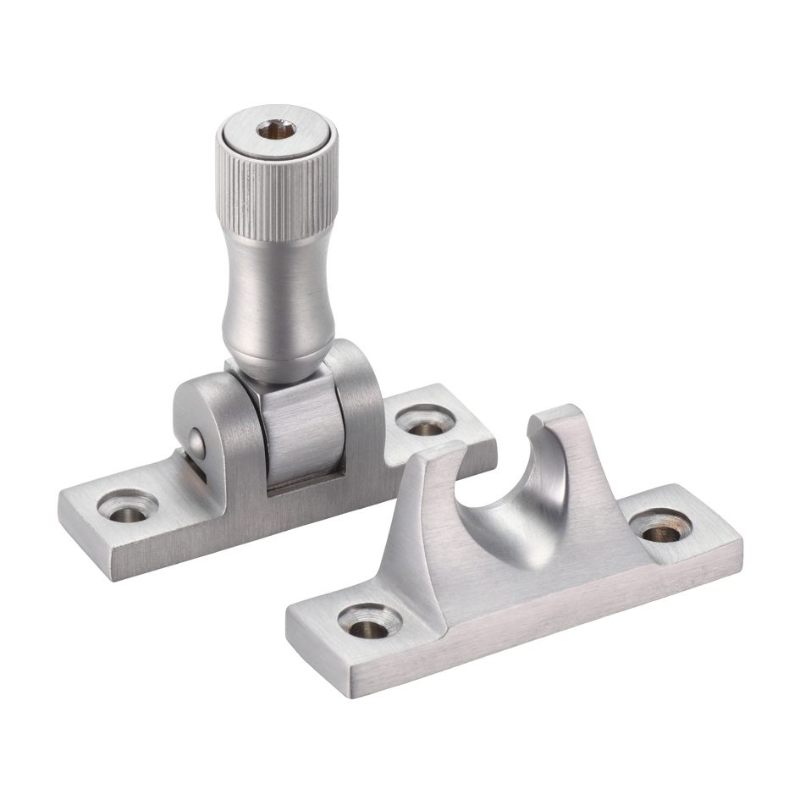 Brighton Pattern Sash Fastener - Locking Version c/w key-Satin Chrome