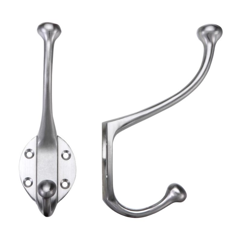 Hat and Coat Hook-Satin Chrome