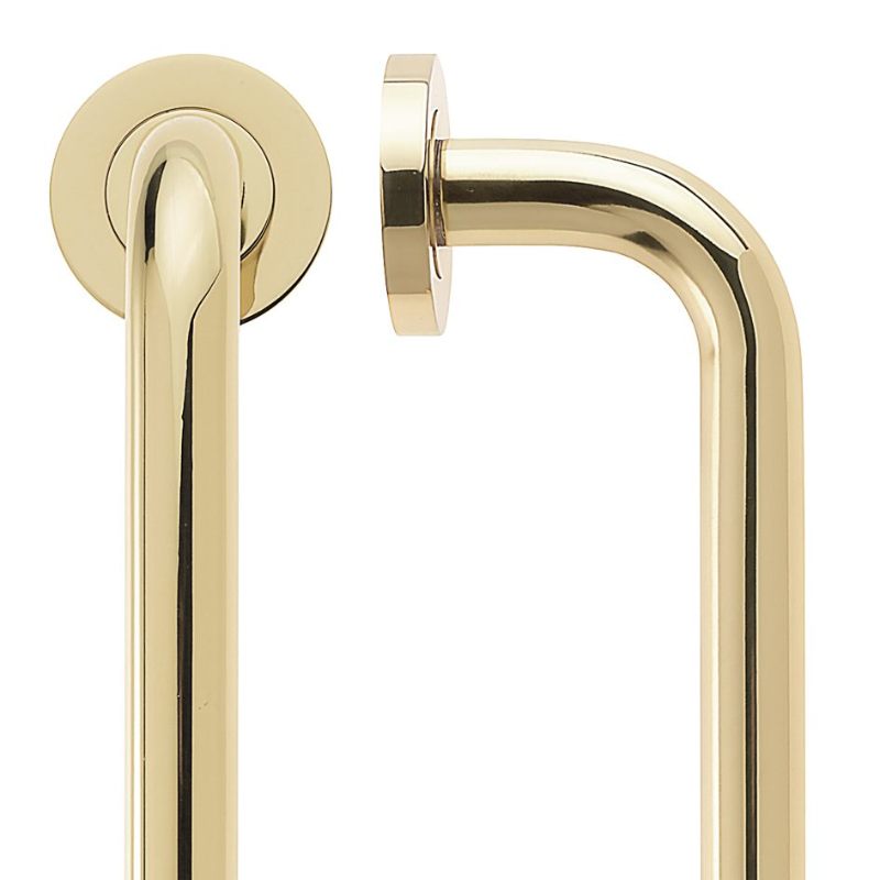 19mm D Pull Handle - 225mm-Polished Brass