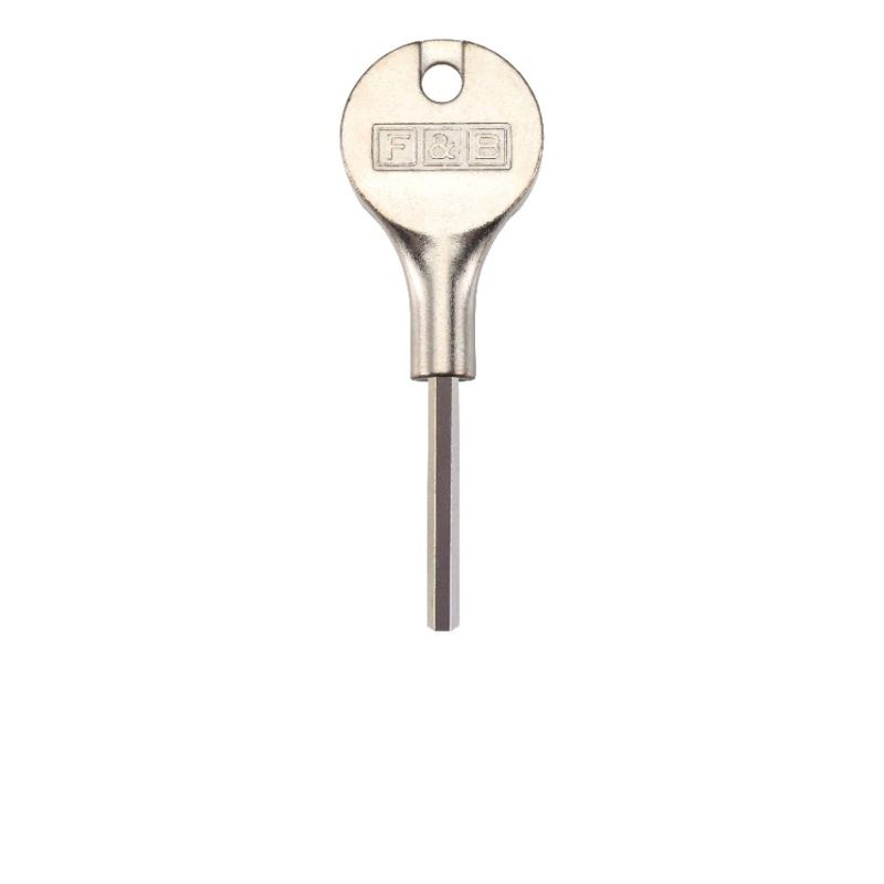 Fulton and Bray 4mm Hex Key (sash stop) & Locking Casement Stay Pin Key-Nickel Plate