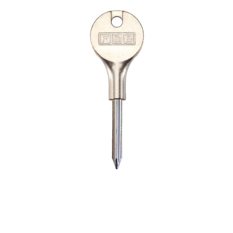 Fulton and Bray Star Shape 35mm Rack Bolt Key-Nickel Plate