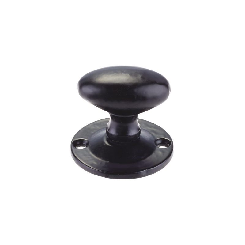 Oval Rack Bolt Thumb Turn-Black Antique