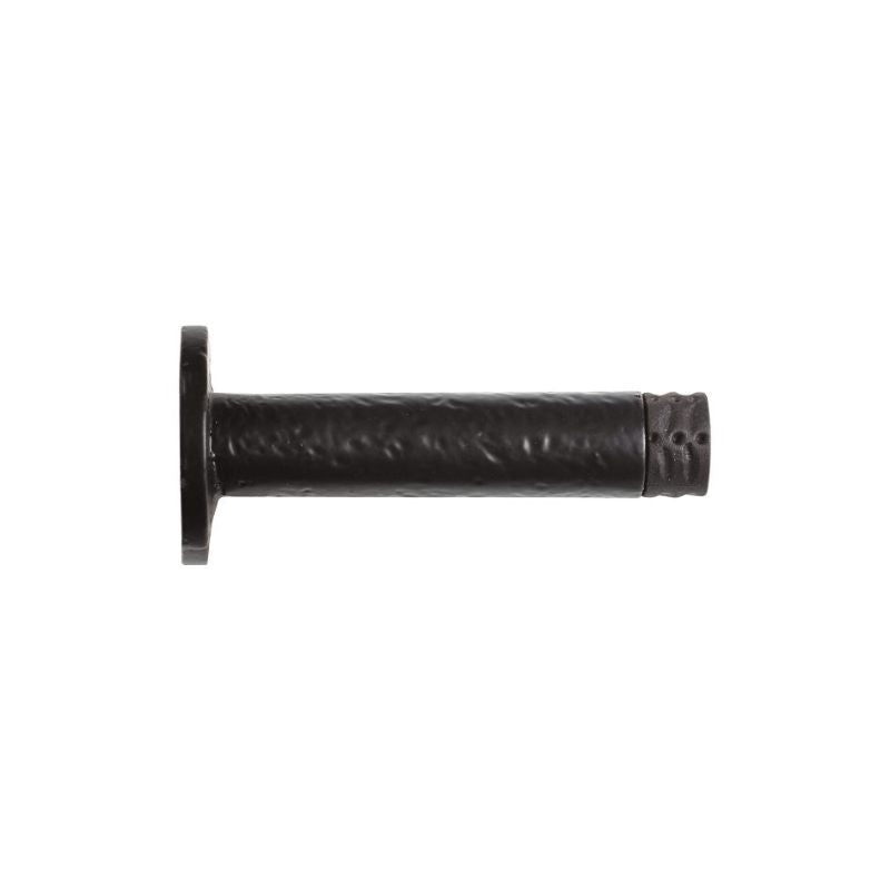 Door Stop - Cylinder c/w Rose - 90mm-Black Antique