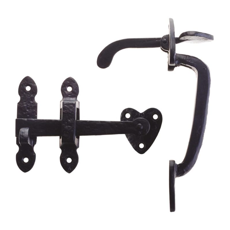 Thumb Latch - 6"-Black Antique