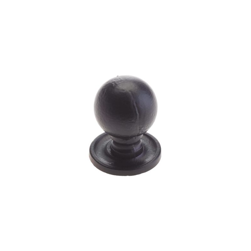 Round Cupboard Knob - 33mm-Black Antique