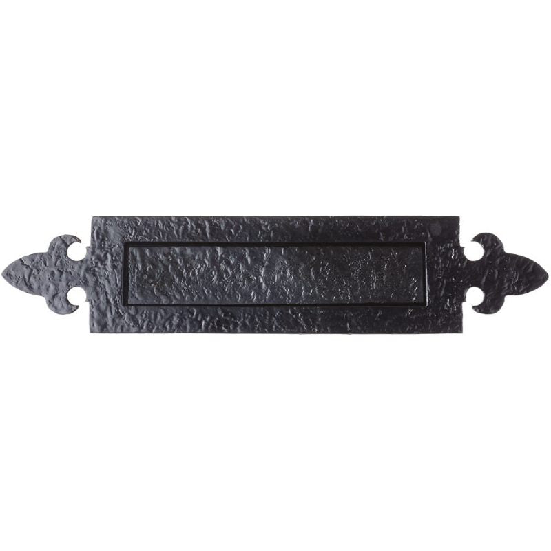 Fleur de Lys Letter Plate-Black Antique