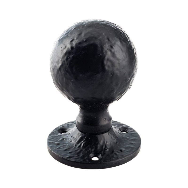 Ball Mortice Knob - 1.5" - Un-Sprung-Black Antique