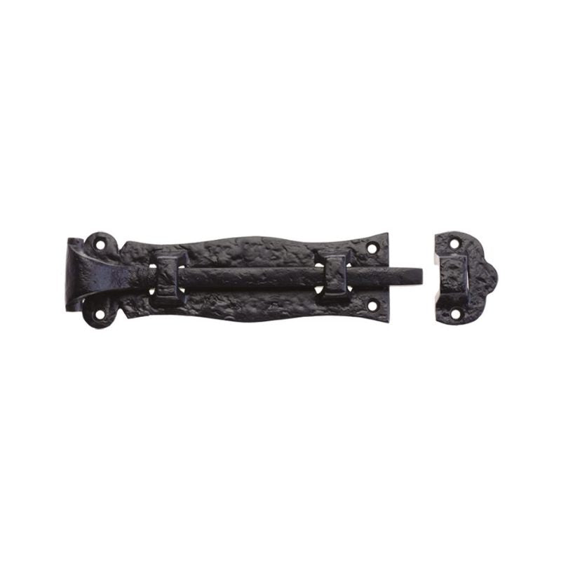 Plain Door Bolt - 4.5"-Black Antique