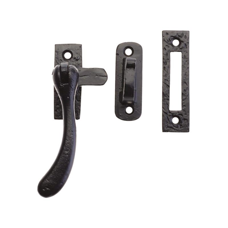 Bulb End Casement Fastener - 4"-Black Antique