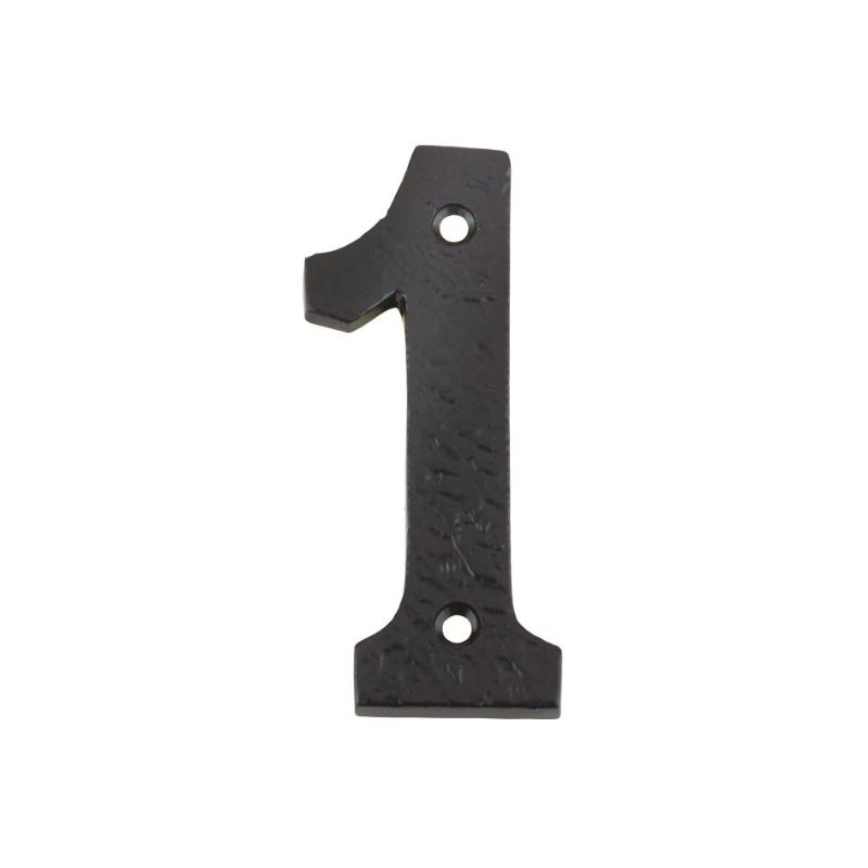 Numeral - No. 1 - 4"-Black Antique