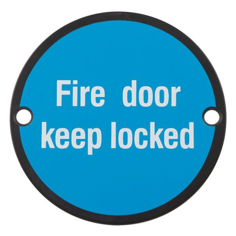 Carlisle Brass Signage Fire Door - Keep Locked