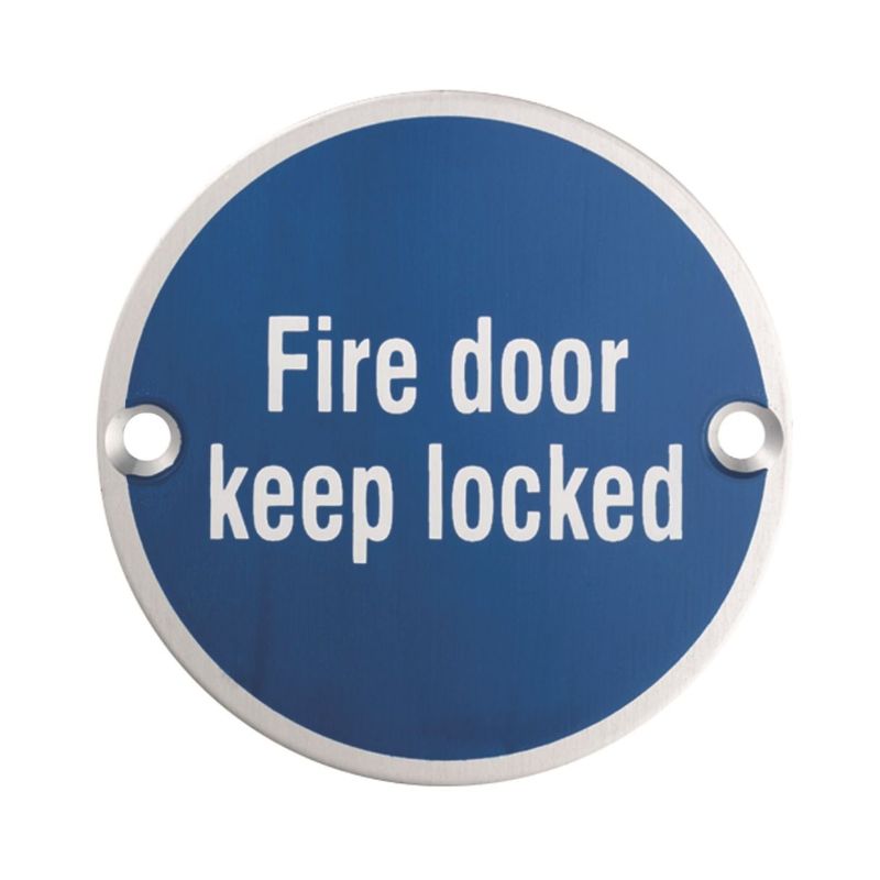 Carlisle Brass Signage Fire Door - Keep Locked