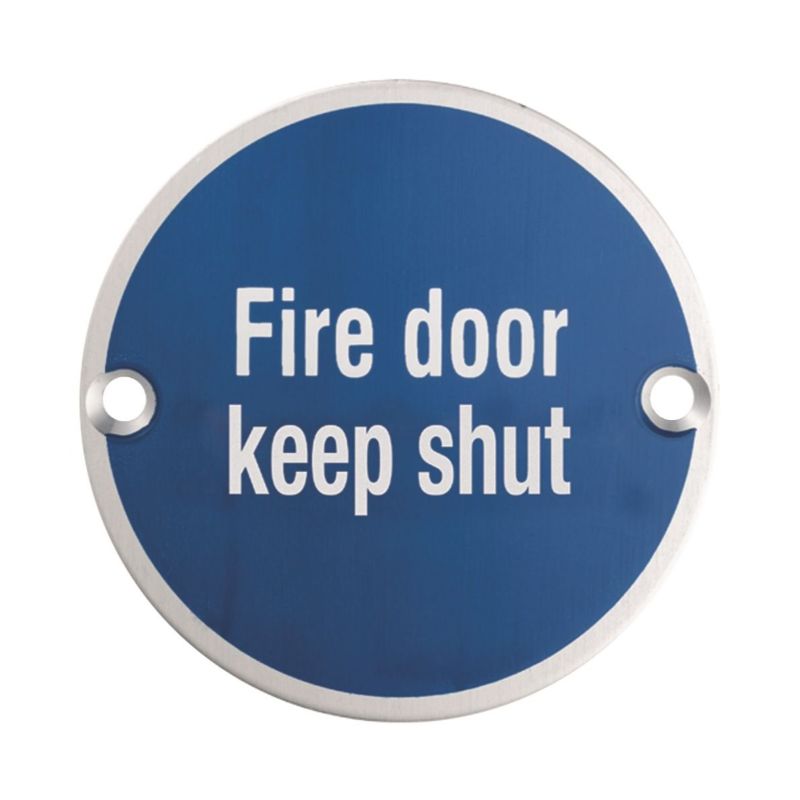 Carlisle Brass Signage Fire Door - Keep Shut