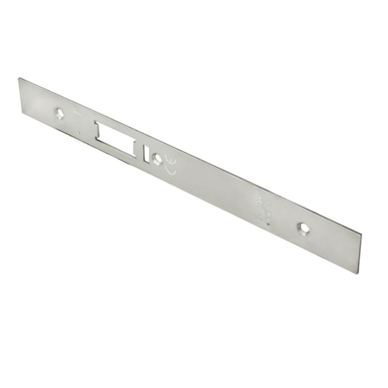 Carlisle Brass Forend Strike & Fixing Pack To Suit Din Anti Thrust Night Latch-Bright Stainless Steel-Square Forend