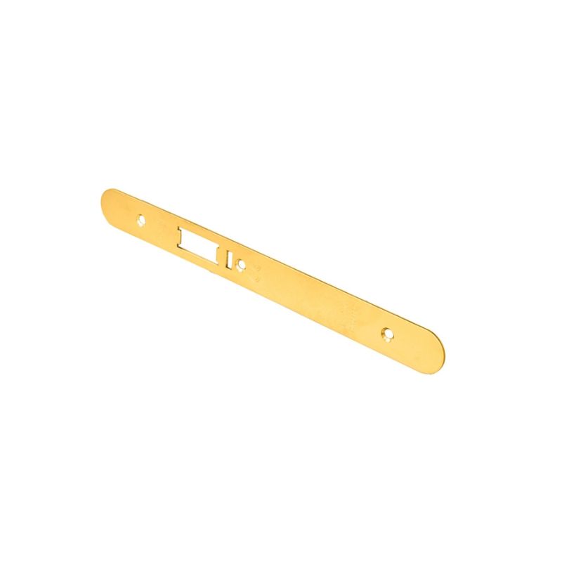 Carlisle Brass Forend Strike & Fixing Pack To Suit Din Anti Thrust Night Latch-PVD-Radius Forend