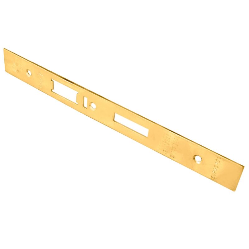 Carlisle Brass Forend Strike & Fixing Pack To Suit Din Escape Lock-PVD-Square Forend