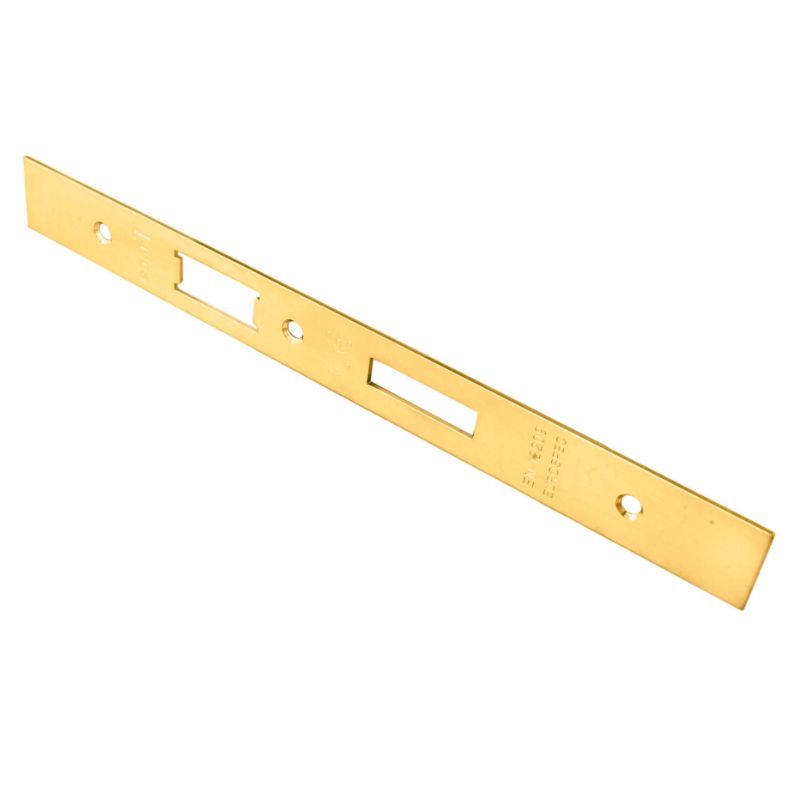 Carlisle Brass Forend Strike & Fixing Pack To Suit Din Euro Sash/Bathroom Lock-PVD-Square Forend