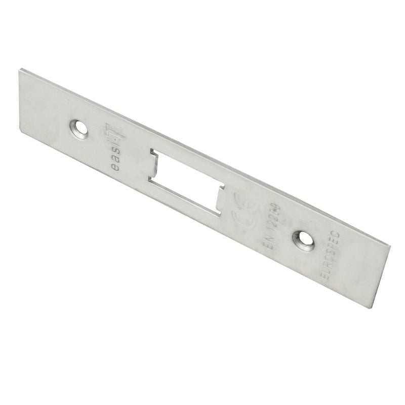 Carlisle Brass Forend Strike & Fixing Pack To Suit Flat Latch FLL5030-Satin Stainless Steel-Square Forend