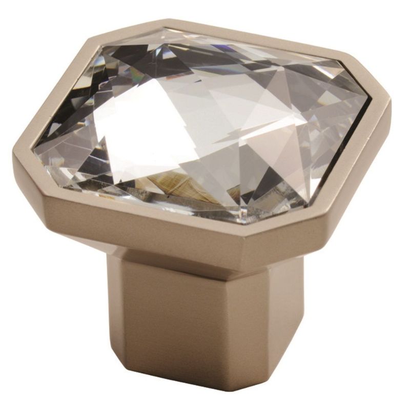 Carlisle Brass Square Crystal Knob 32mm