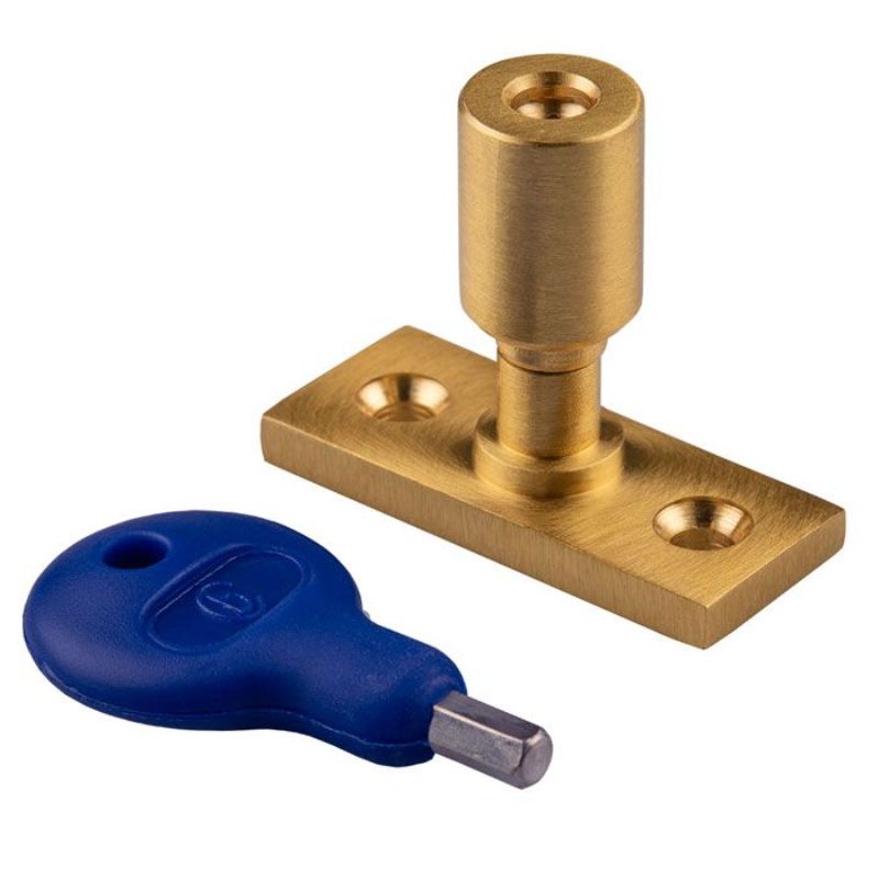 Carlisle Brass Locking Casement Stay Pin Satin Brass