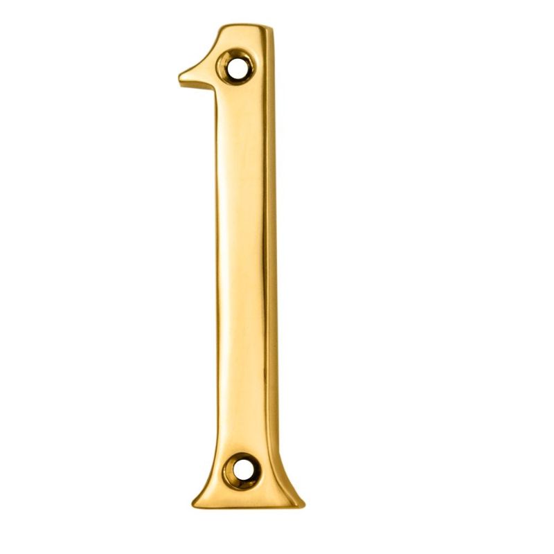 Carlisle Brass Numerals (0-9) Number 1