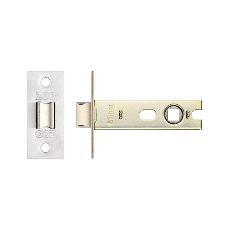 Project Tubular Latch 76mm - Bolt Through-Satin Stainless