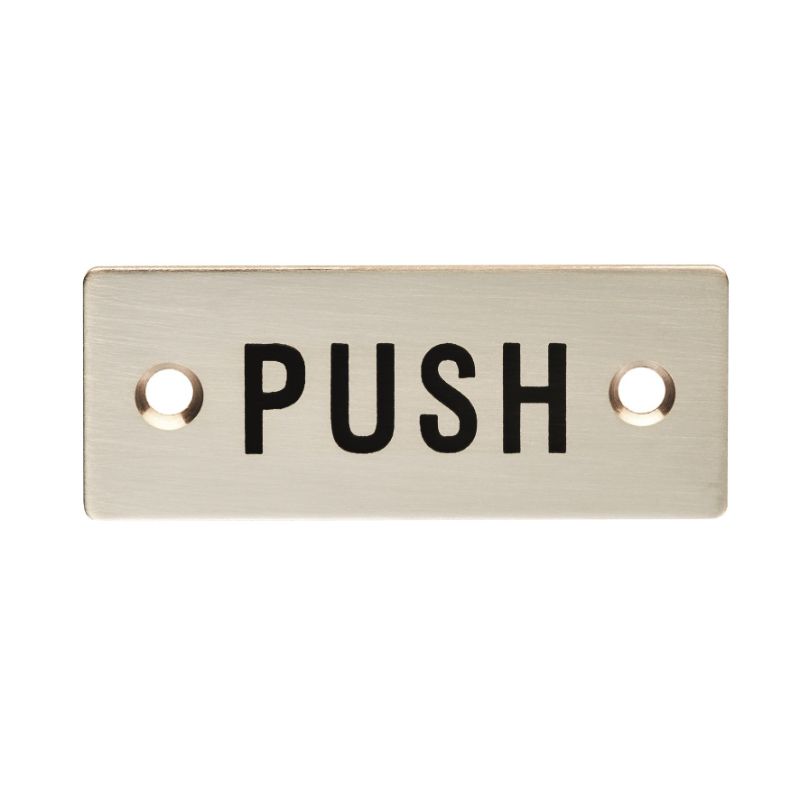 Push Symbel Carlisle Brass Push Symbol Sign