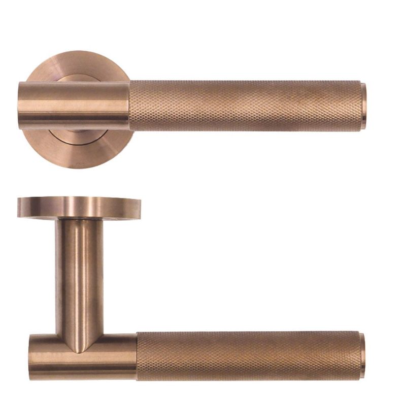Orta Lever on Round Rose-PVD Bronze