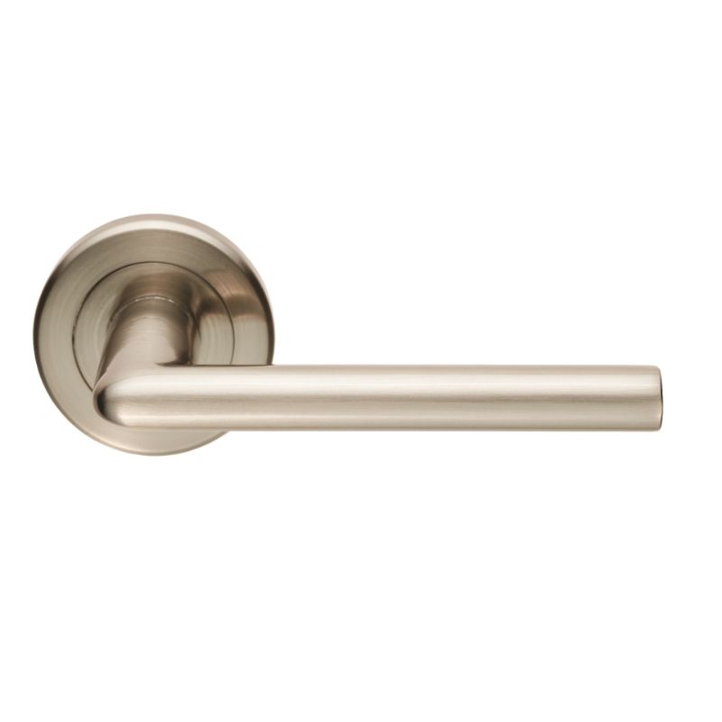 Carlisle Brass Serozzetta Dieci Lever On Rose Satin Nickel Retail Packaging