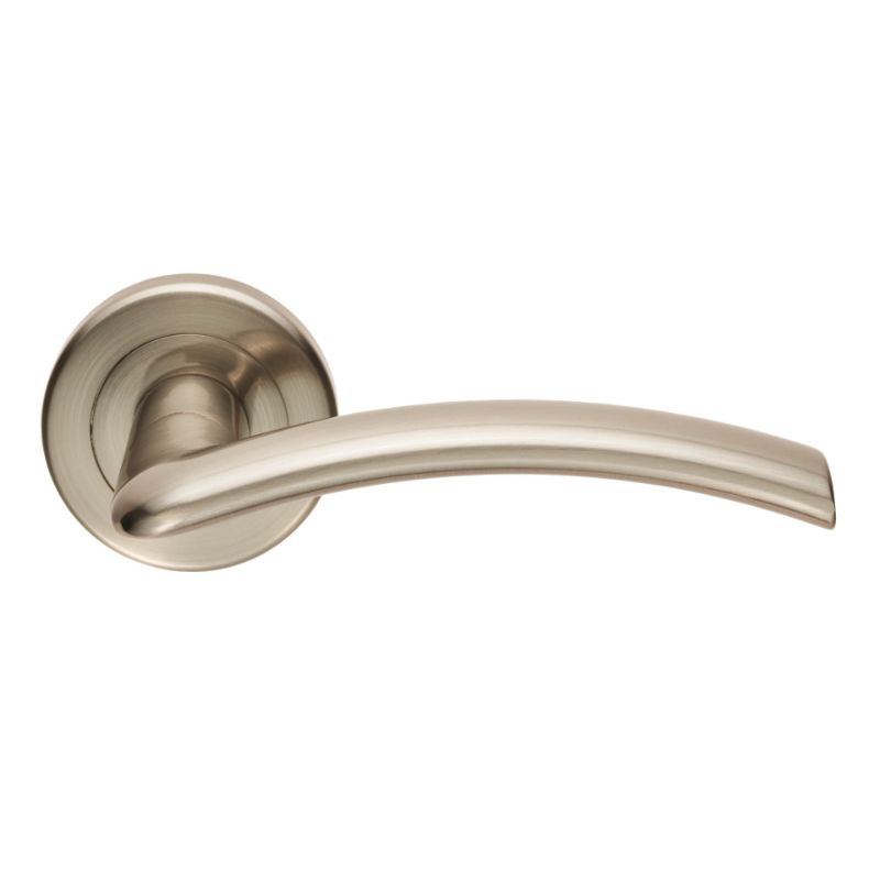 Carlisle Brass Serozzetta Trenta Lever On Rose Satin Nickel Retail Packaging